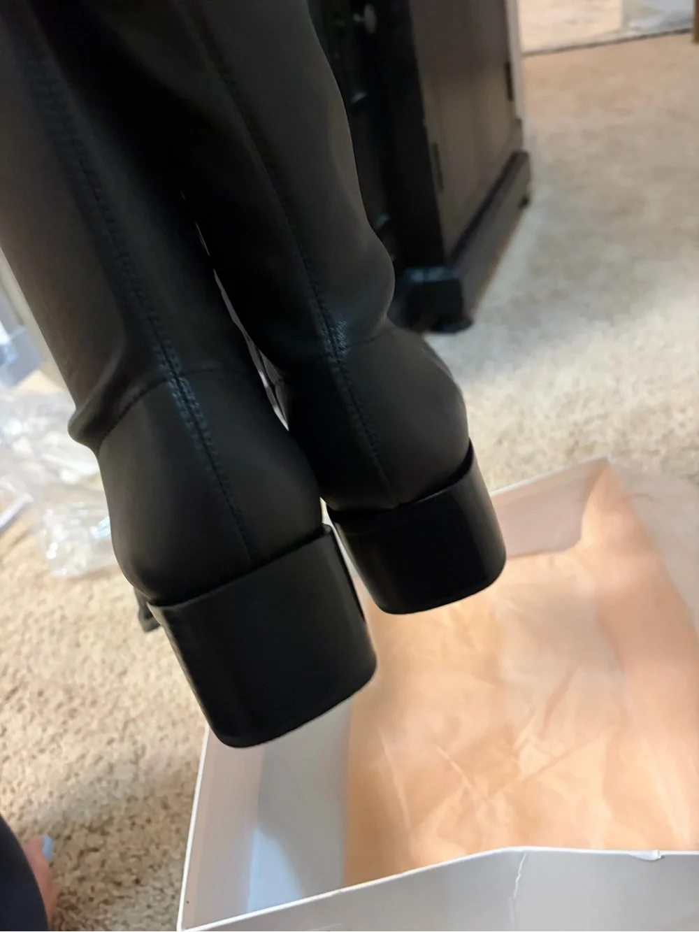 Quince Black Stretch Sock Ankle Booties